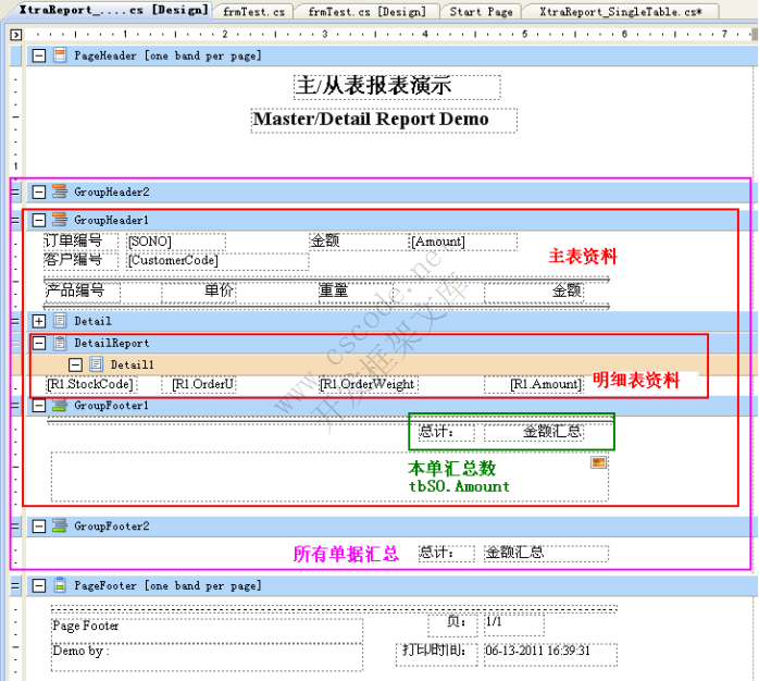 二．报表设计 (Report Designer)