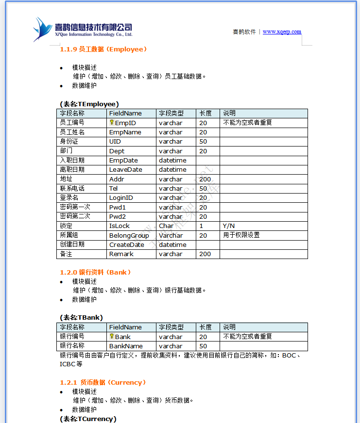 ERP钢铁钢材贸易管理系统详细设计说明书