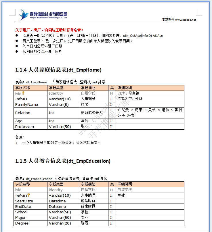 HR人力资源管理-生产计件报工详细设计说明书