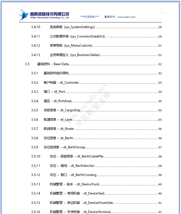 港口码头散杂货系统详细设计说明书