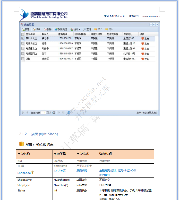 维德利司机之家管理系统-CS端详细设计说明书v1.3