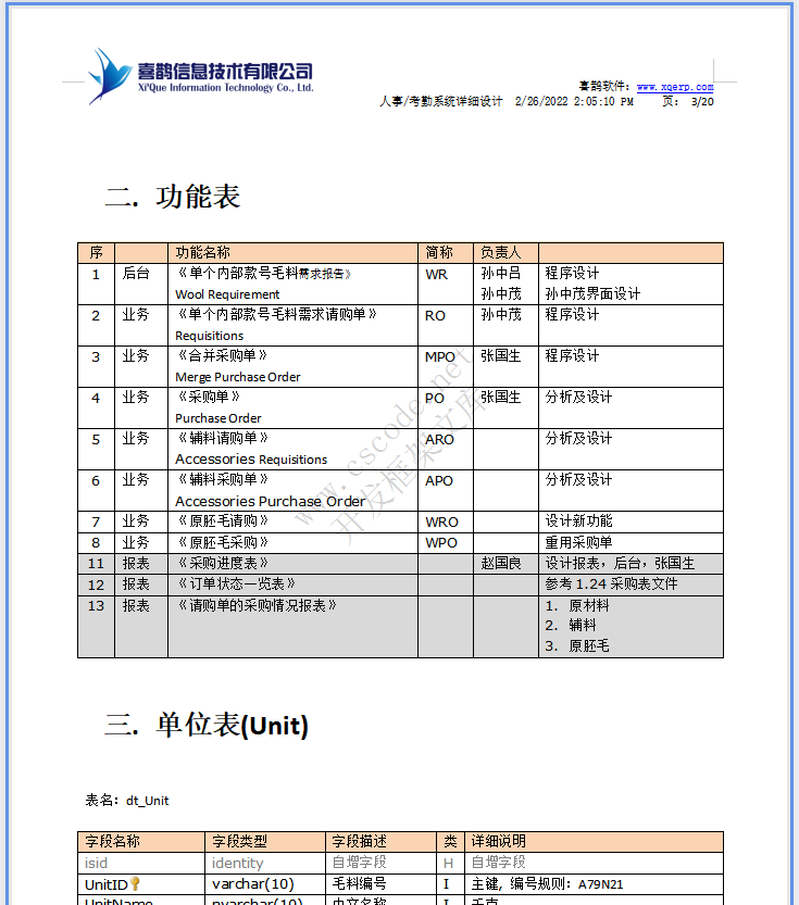 羊毛衫针织行业ERP-采购模块详细设计说明书