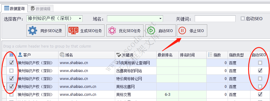 鹊巢SEO - 客户关键词管理