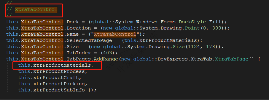 DevExpress XtraTable组件调整TabPage标签页的顺序