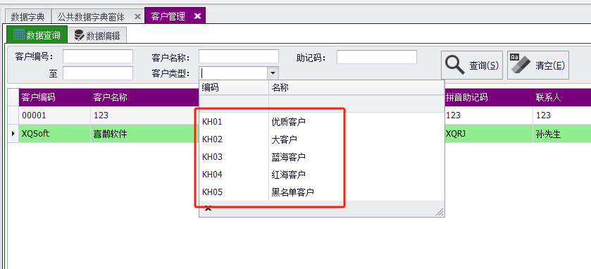 C/S架构软件开发平台旗舰版V6.0迭代开发记录-客户管理