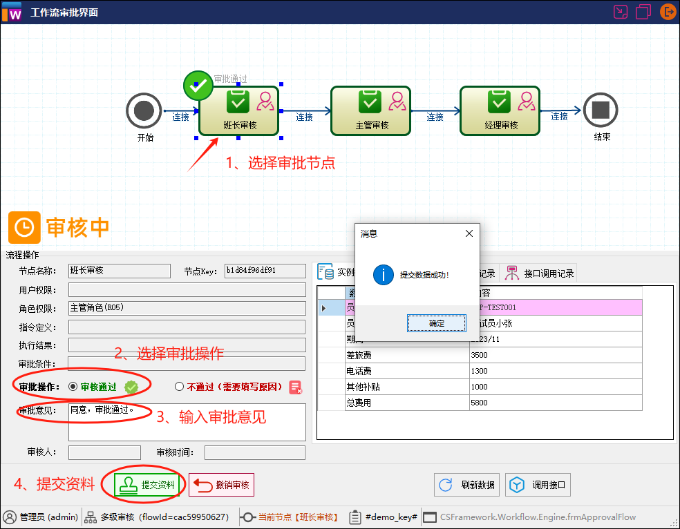 CSFramework.Workflow - 可视化工作流引擎操作手册 - 多级审核