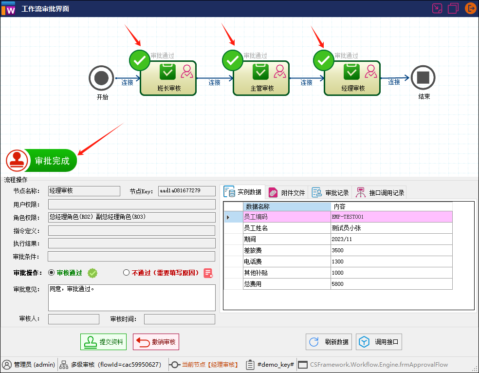 CSFramework.Workflow - 可视化工作流引擎操作手册 - 多级审核