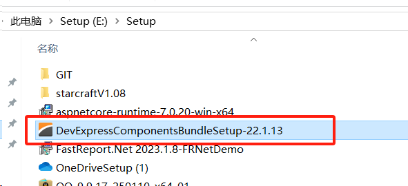 安装DevExpress V22.1.13