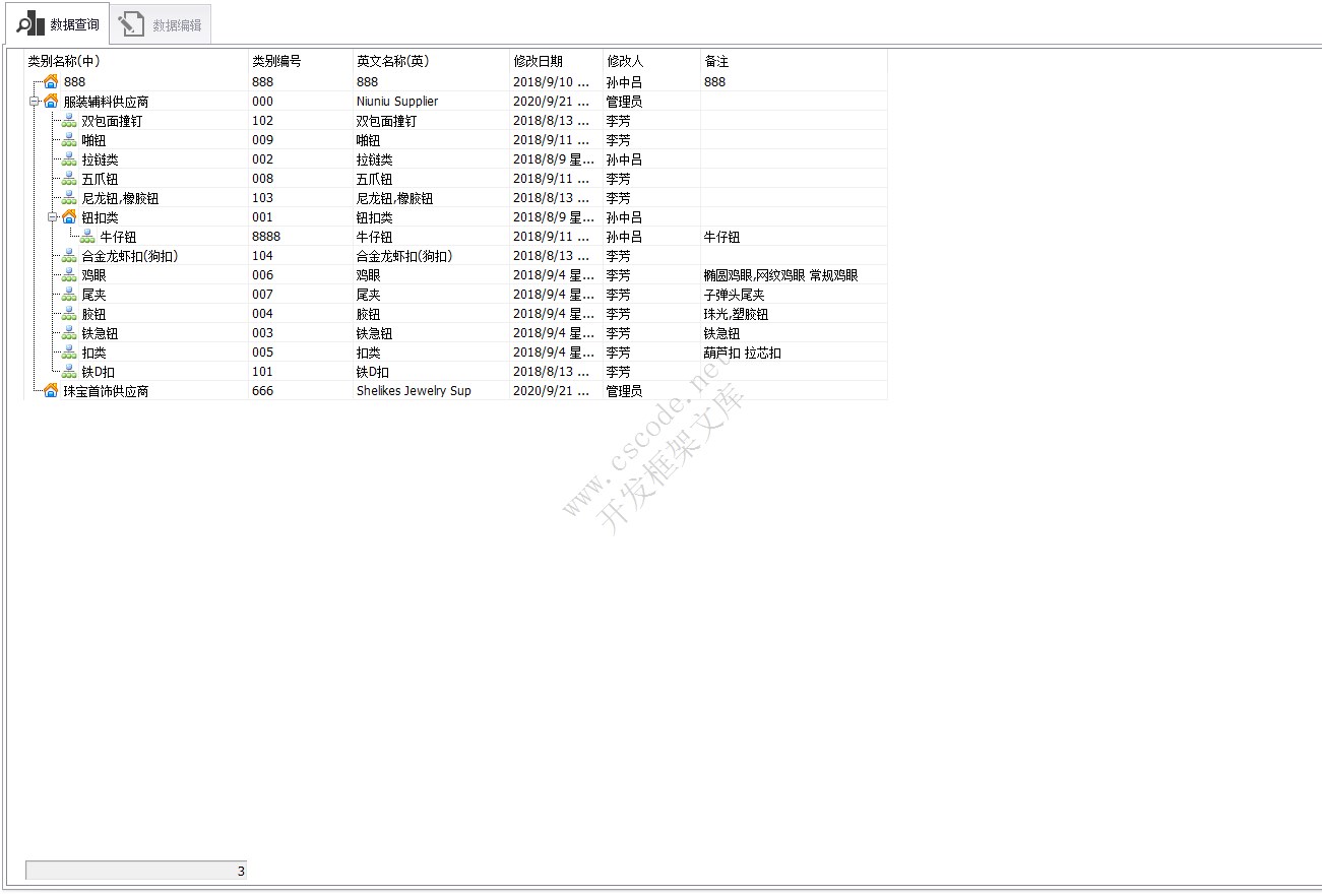 供应商类别 - Supplier Category