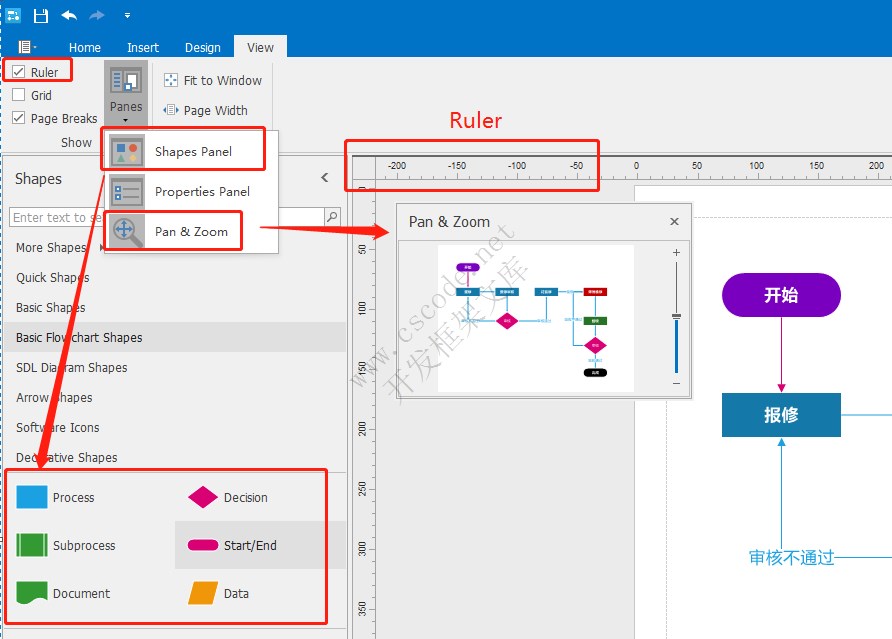 DevExpress Diagrams Designer 流程图设计器 - 可视化流程引擎配置详解