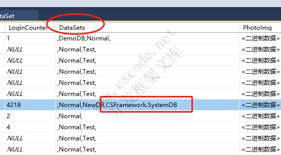 CSFramework开发框架采用一个数据库解决方案